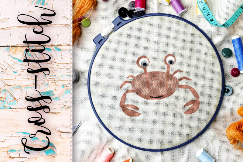 the-scheme-for-embroidery-cross-stitch-quot-crab-quot