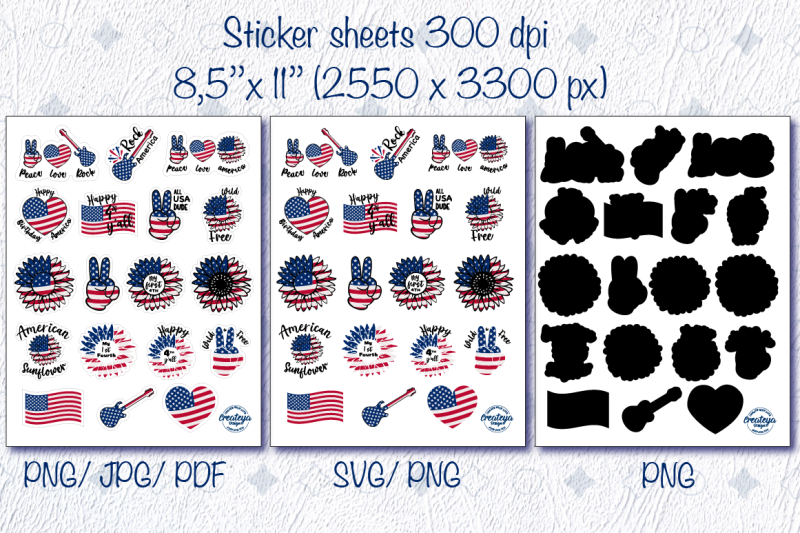 patriotic-stickers-4th-of-july-stickers-sticker-pack-svg