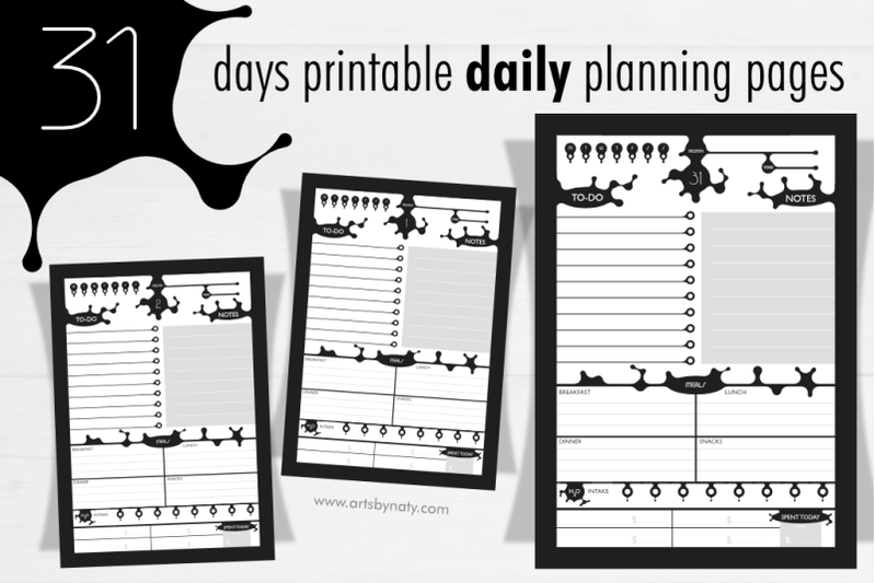 31-days-printable-daily-planning-pages