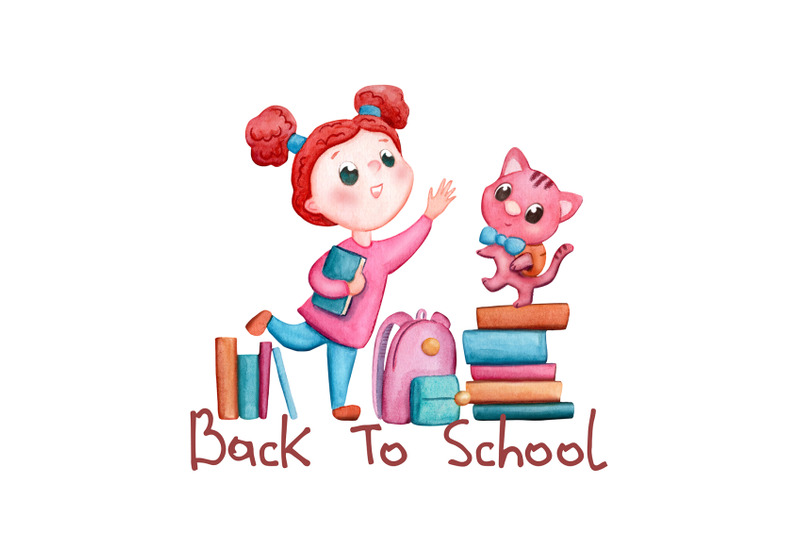back-to-school-kids-handdrawn-watercolor-clipart