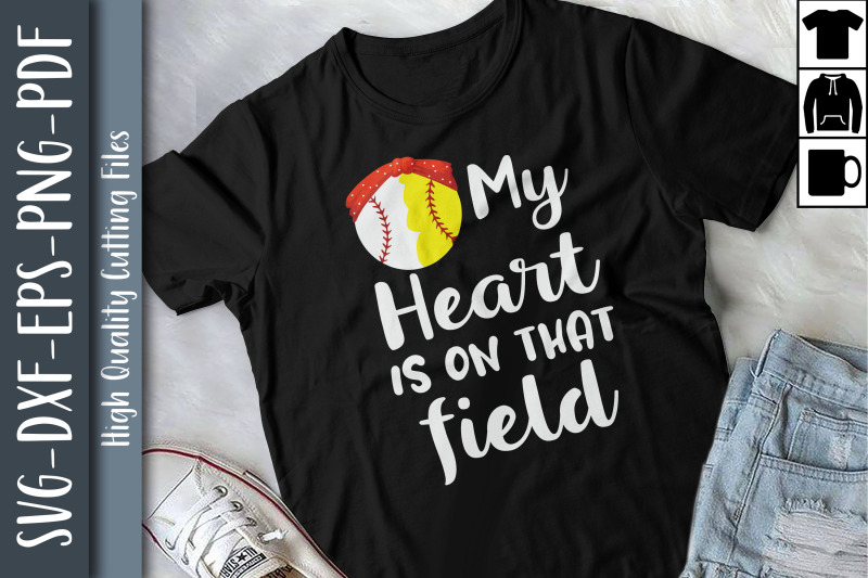 my-heart-on-that-field-softball-baseball