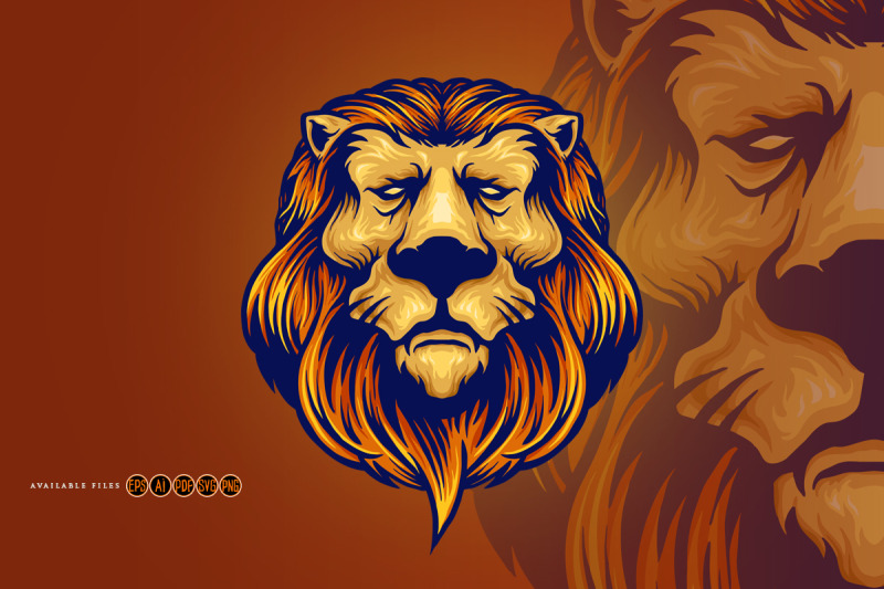 cool-head-lion-logo-mascot-clipart-svg