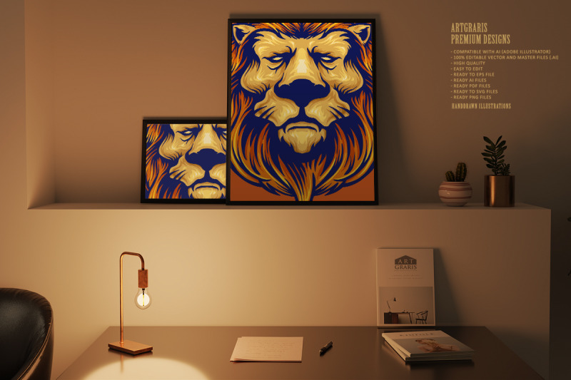 cool-head-lion-logo-mascot-clipart-svg