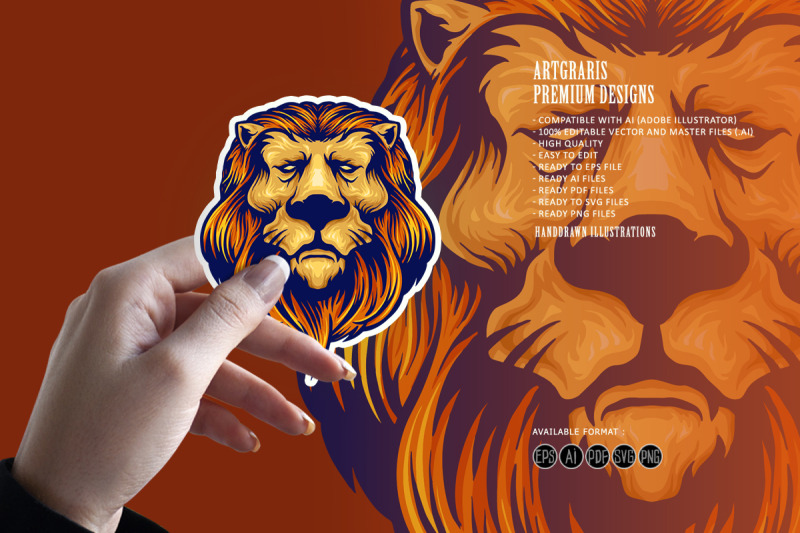 cool-head-lion-logo-mascot-clipart-svg