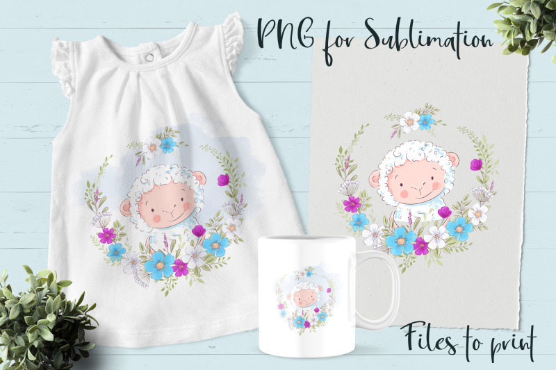 cute-lamb-sublimation-design-for-printing