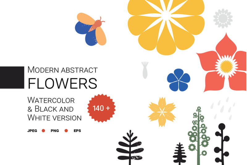 modern-abstract-flowers-collection