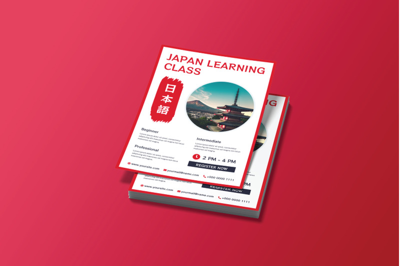 japanese-learning-class-flyer-template