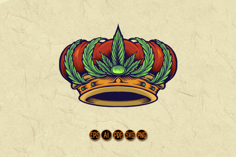 king-kush-logo-isolated-cannabis-crown