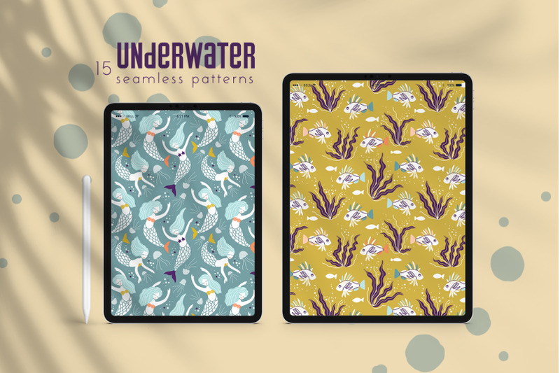 underwater-seamless-patterns-collection
