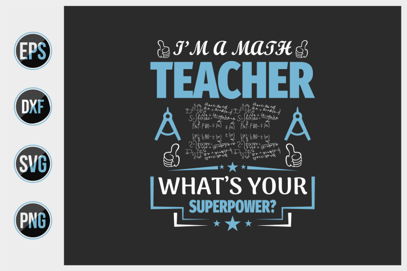 math-teacher-t-shirt-design-template