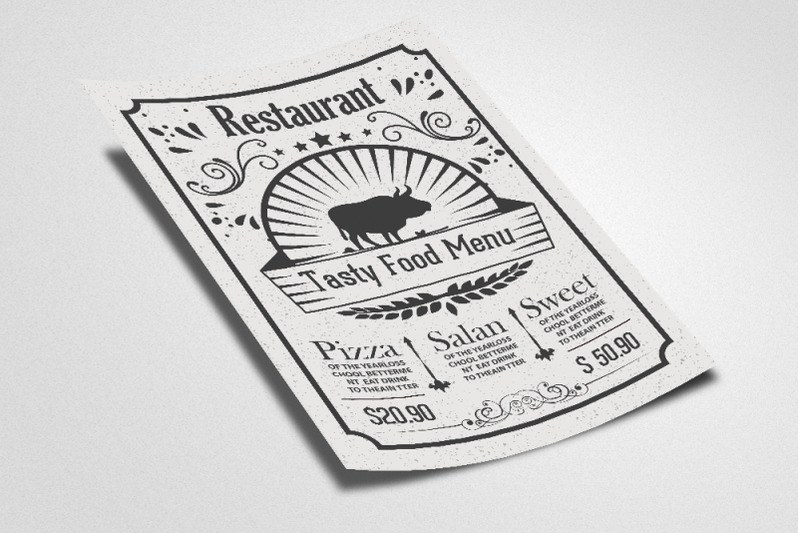 food-menu-flyer-template