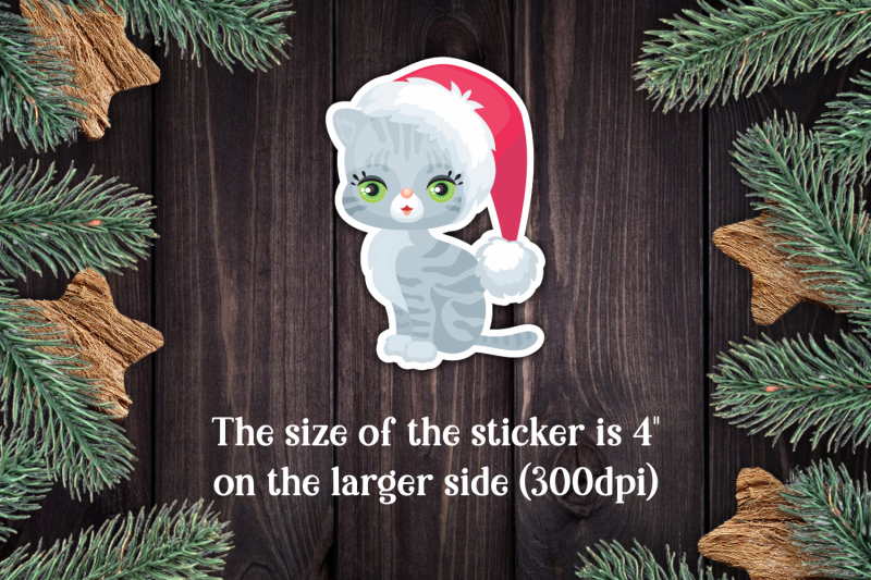 cats-christmas-print-and-cut-stickers-png