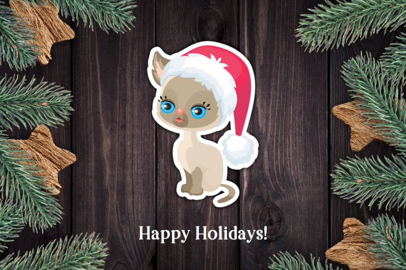 cats-christmas-print-and-cut-stickers-png