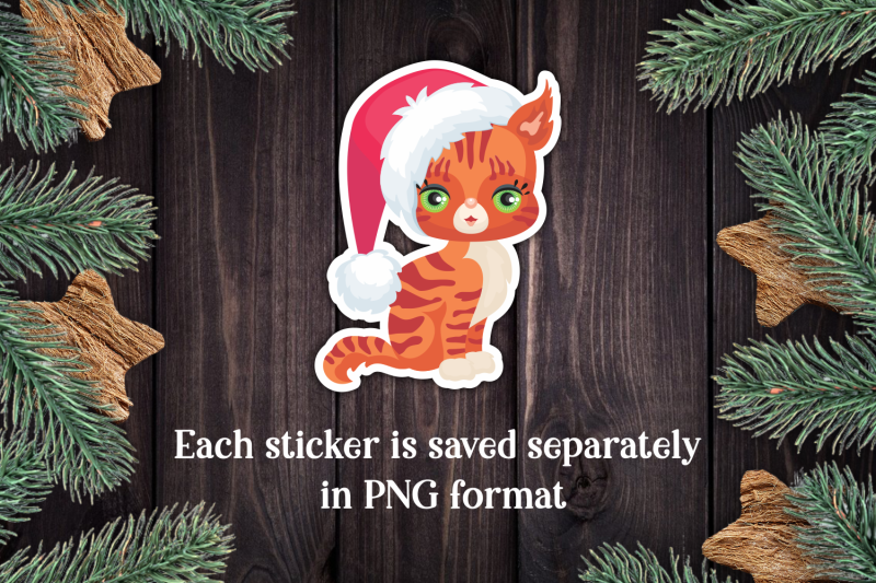 cats-christmas-print-and-cut-stickers-png