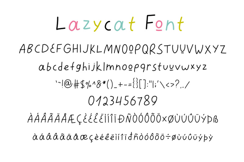 lazycat-kids-font