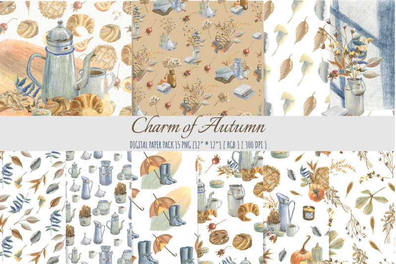 autumn-floral-digital-paper-floral-seamless-pattern