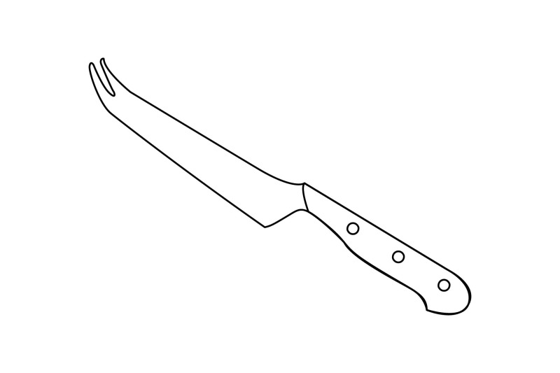 kitchen-knife-outline-flat-icon