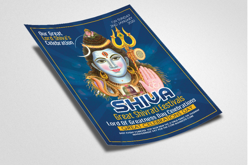 shiva-hindu-lord-flyer-poster