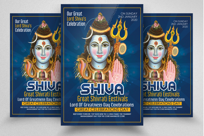 shiva-hindu-lord-flyer-poster