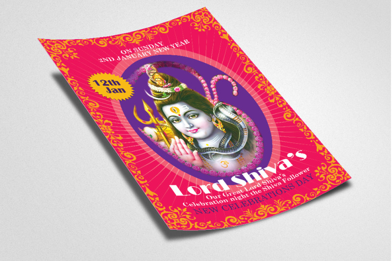 lord-shiva-hindu-religious-flyer