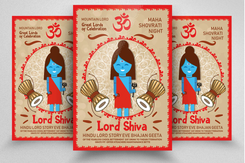 hindu-lord-shiva-flyer-poster