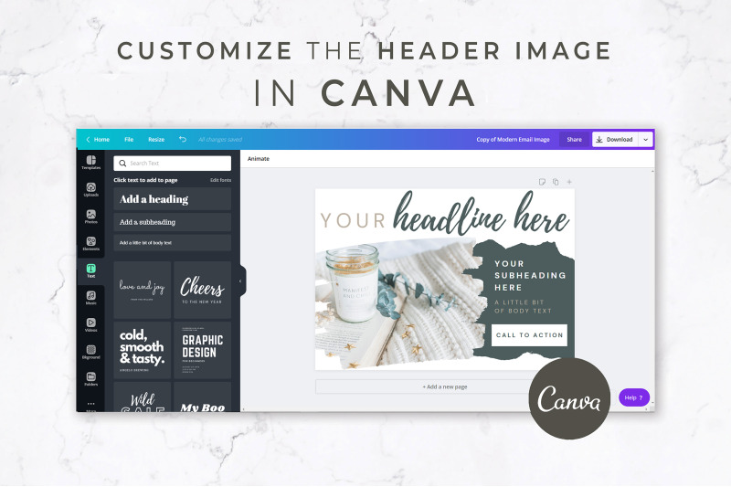 canva-amp-mailchimp-template-rustic