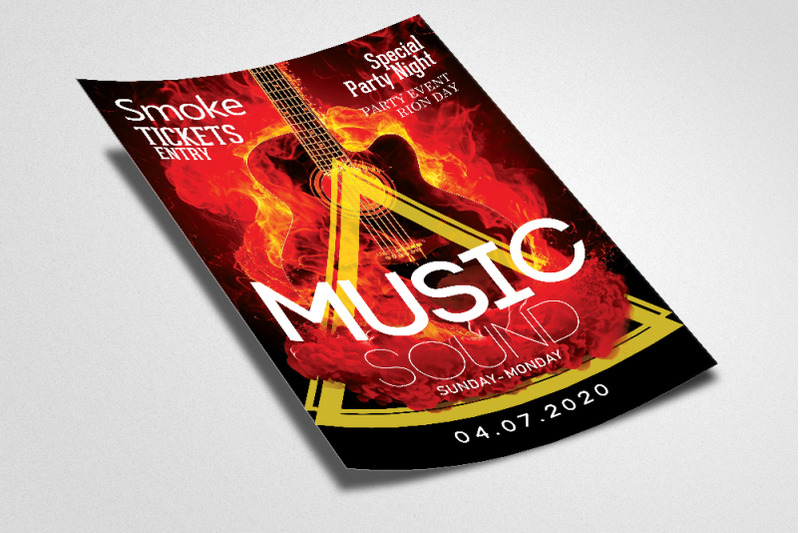 music-sound-smokey-flyer