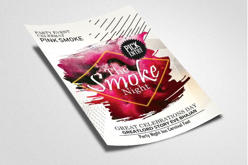 smoke-party-flyer-poster