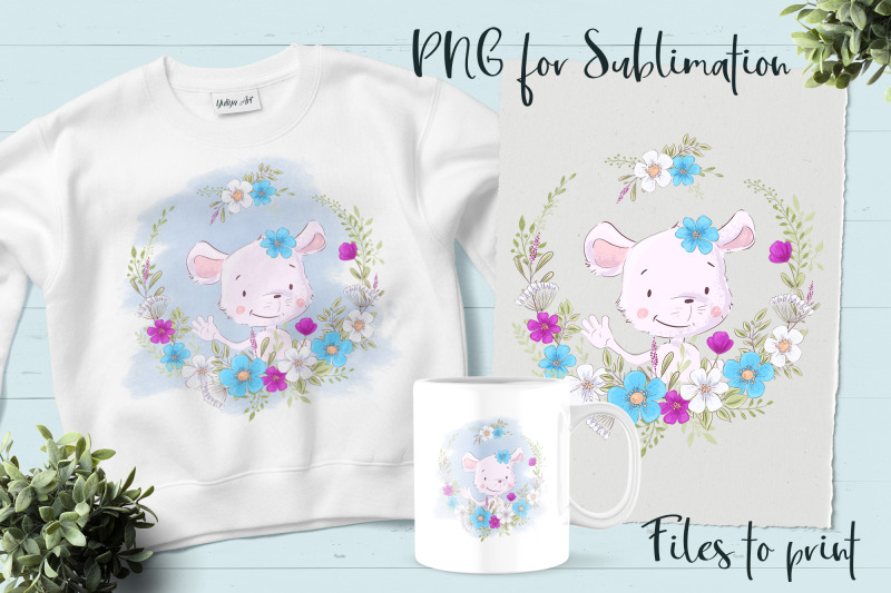 cute-mouse-sublimation-design-for-printing