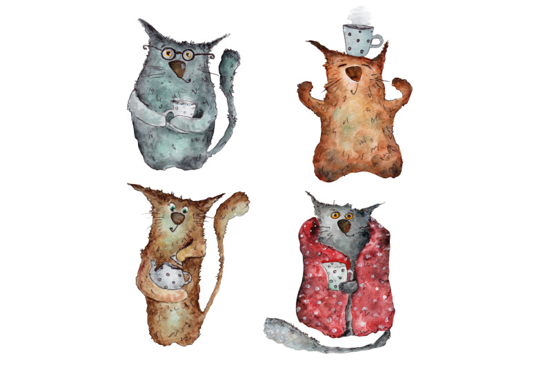 tea-party-with-cute-cats-clip-art-watercolor