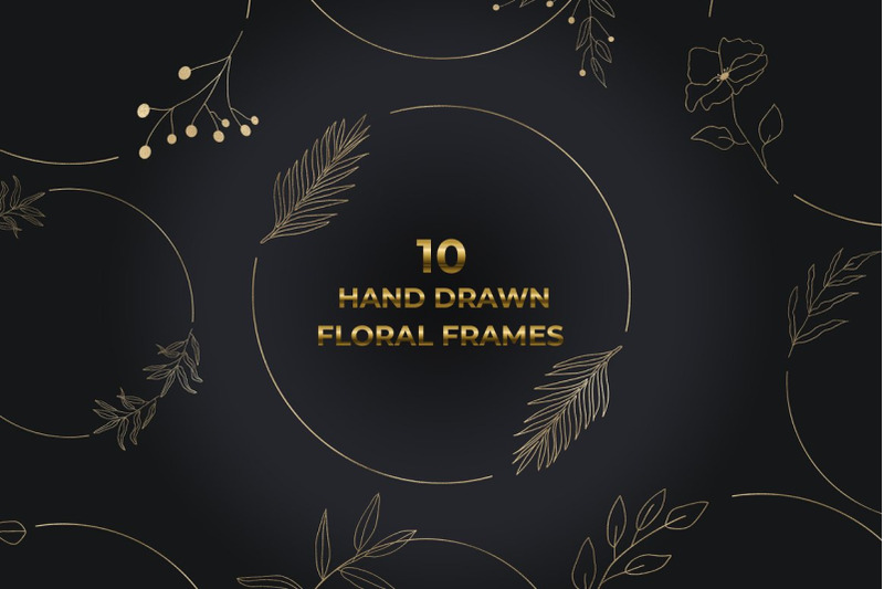 gold-botanical-round-frames
