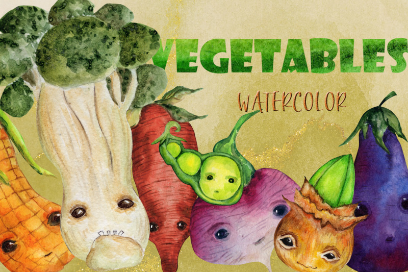 vegetables-watercolor-set