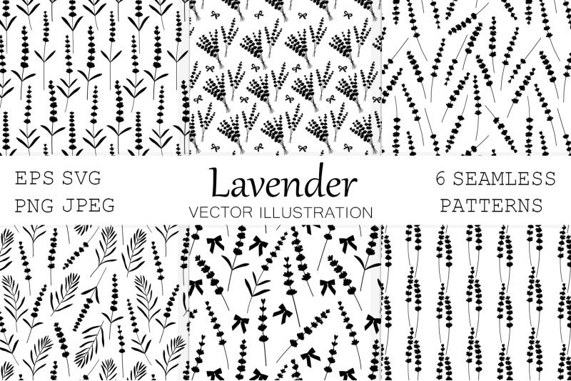 lavender-silhouettes-pattern-provence-silhouettes-pattern