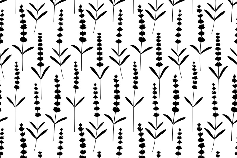 lavender-silhouettes-pattern-provence-silhouettes-pattern