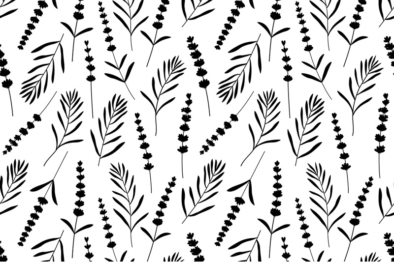 lavender-silhouettes-pattern-provence-silhouettes-pattern