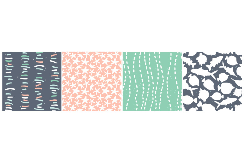 set-of-cute-abstract-pastel-sea-ocean-seamless-patterns