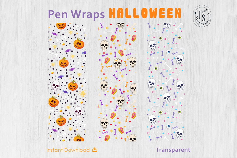 halloween-skull-and-bone-pen-wraps-png-file-set