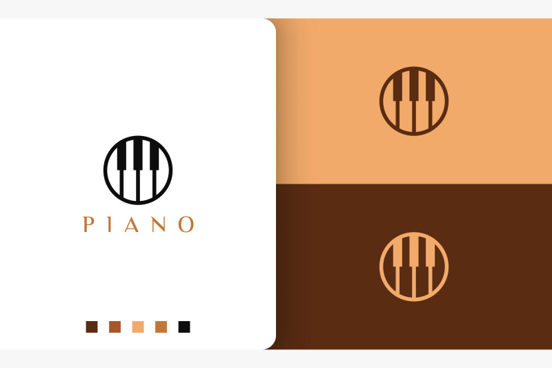 circle-piano-logo-in-simple-and-modern