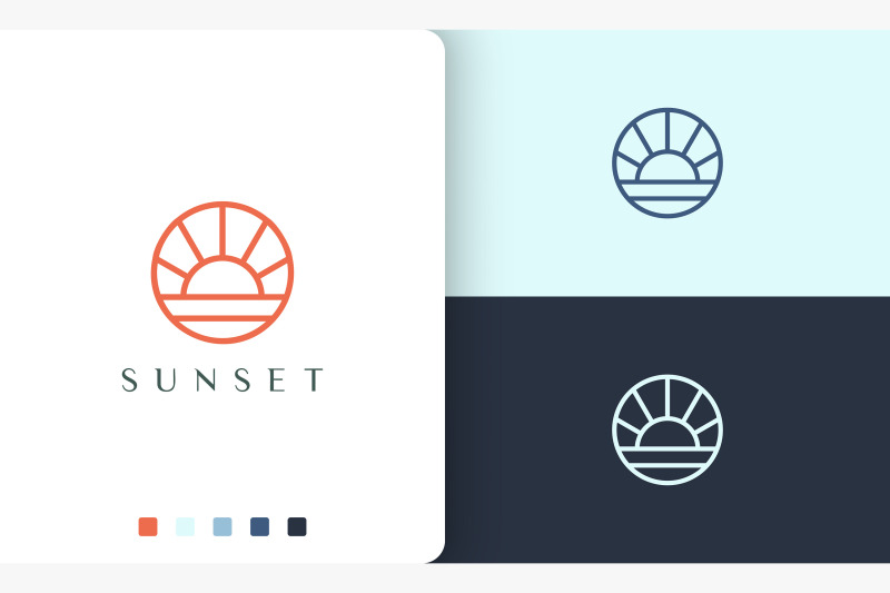 sun-or-sea-logo-circle-shape