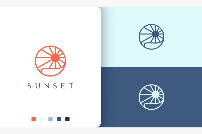 sun-or-ocean-logo-with-modern-shape