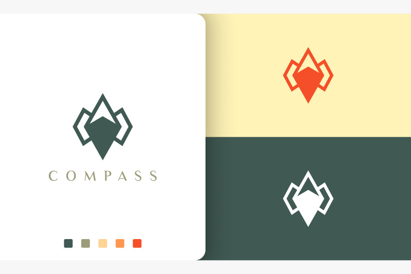 travel-or-navigation-logo-compass-shape