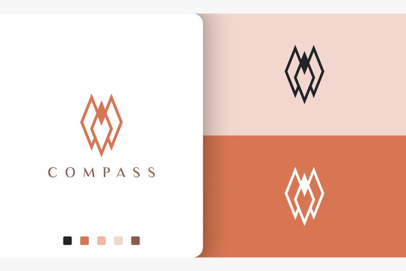 direction-or-compass-logo-simple-style