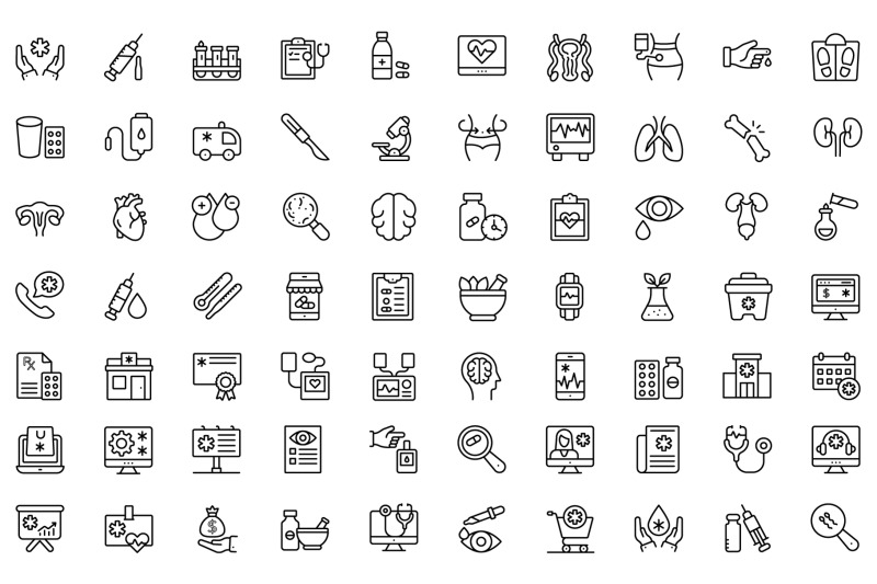 140-medical-solid-icons-pack