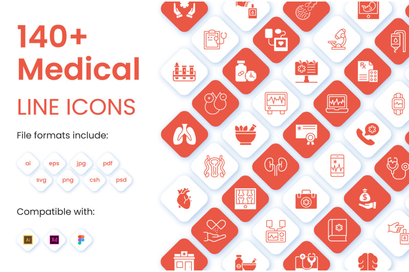 140-medical-solid-icons-pack