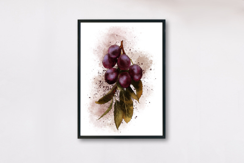 plums-watercolor-print-watercolor-fruit-print