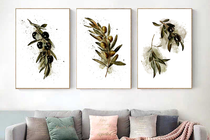 olive-art-print-olives-watercolor-print