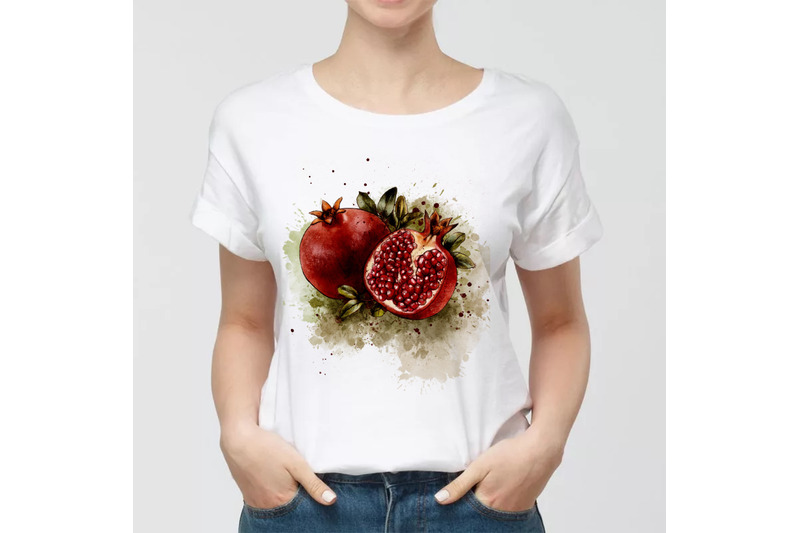 pomegranate-art-print-fruit-watercolor