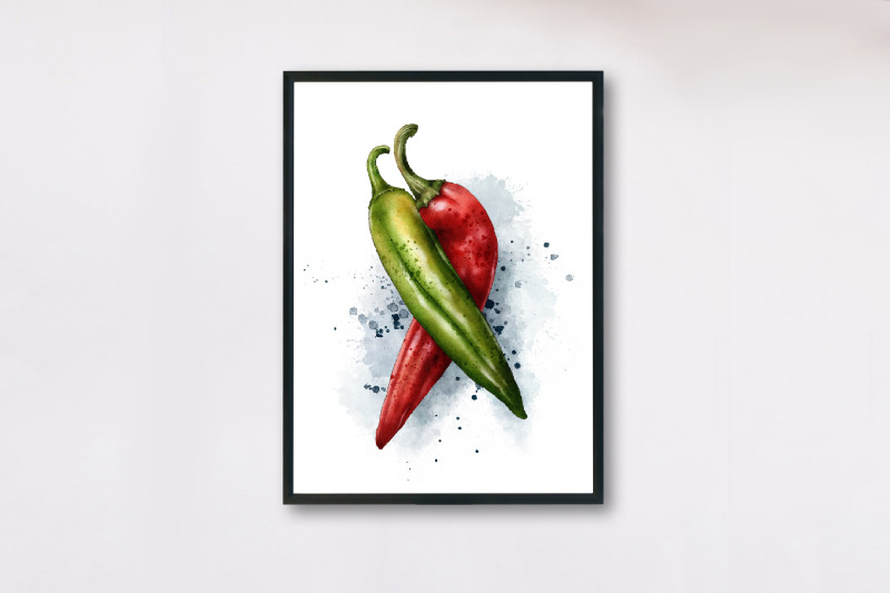 hot-peppers-art-vegetables-illustration