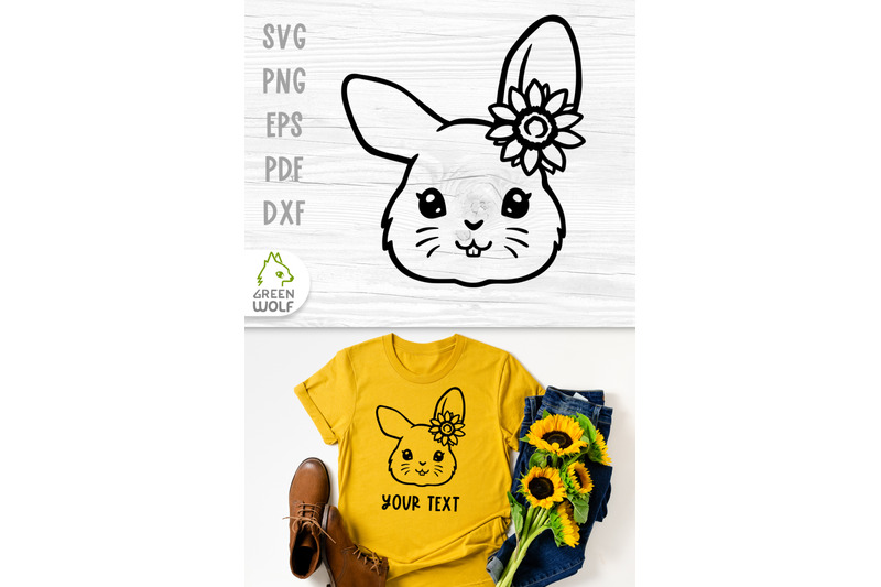 bunny-face-svg-file-for-cricut-sunflower-svg-animals-farm-animals-svg