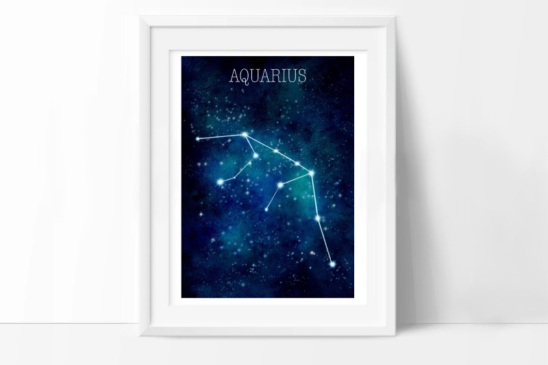 zodiac-sign-aquarius-aquarius-wall-art